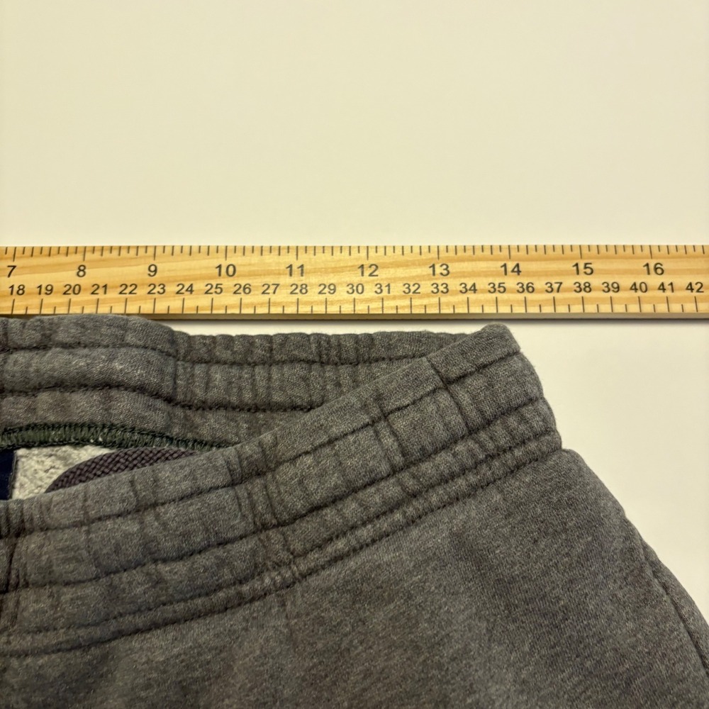 Nike Sweatpants Mens Small Gray Fleece Straight Leg Embroidered Swoosh 0378 - Picture 7 of 9
